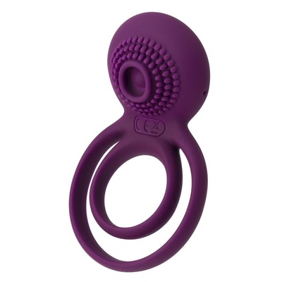 Фиолетовое эрекционное виброкольцо Tammy с подхватом мошонки Svakom (фиолетовый) 