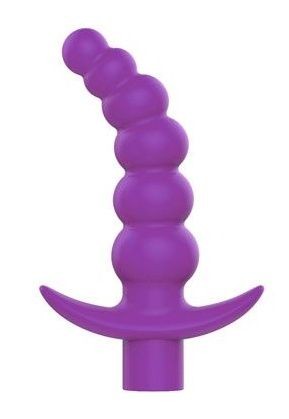 Фиолетовая вибрирующая анальная елочка Sweet Toys - 10,8 см. Bior toys (фиолетовый) 