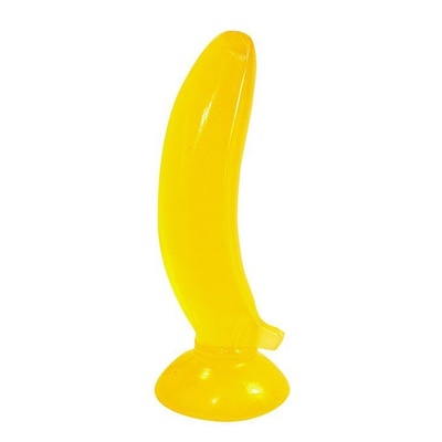 Фаллоимитатор на присоске Banana желтого цвета - 17,5 см. Bior toys (желтый) 