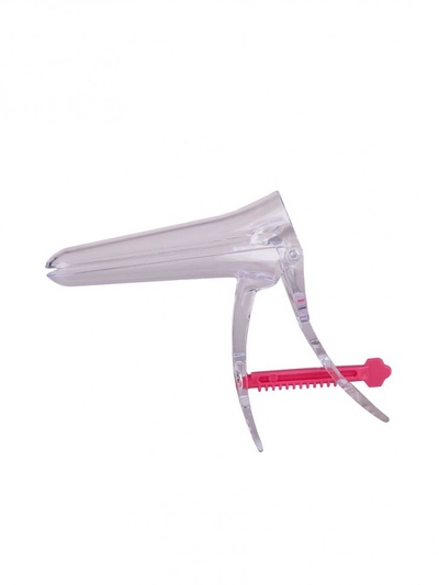 Малый пластиковый гинекологический расширитель Джага Джага (прозрачный) 