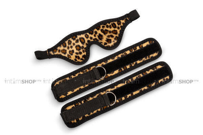 Набор маска с наручниками Пикантные штучки, леопардовый ПИКАНТНЫЕ ШТУЧКИ BDSM 