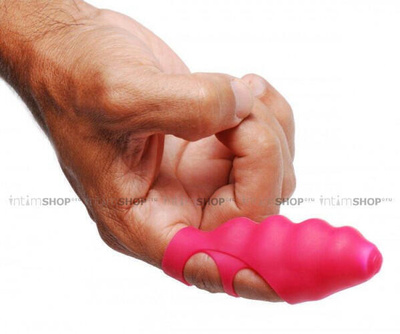 Вибронасадка на палец XR Brands Frisky Ripples, розовый 