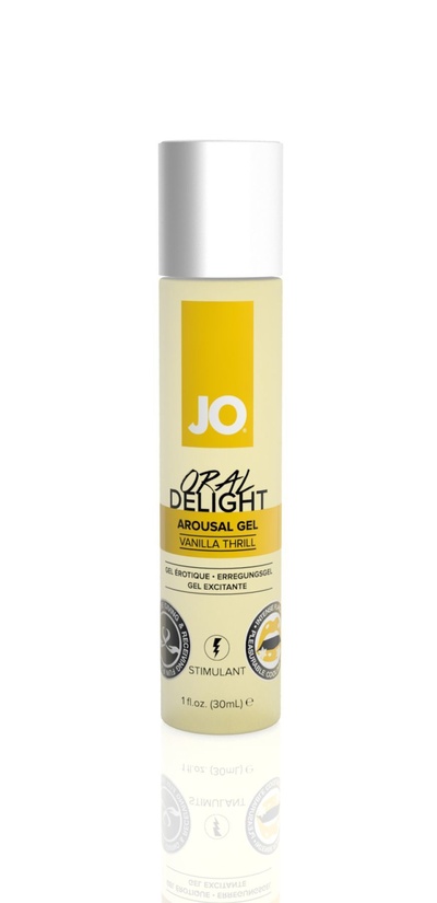 System JO Oral Delight Vanilla Thrill гель лубрикант для орального секса с ароматом и вкусом ванили, 30 мл (Прозрачный) 