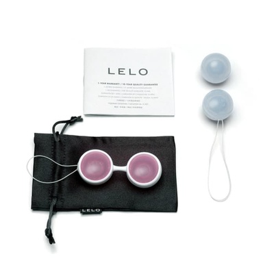Lelo Luna Beads - вагинальные шарики со смещенным центром тяжести, 3,5 см (розовый с голубым) (Мульти) 