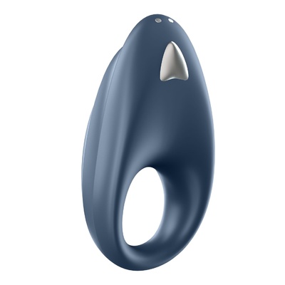 Satisfyer Powerful One эрекционное смарт кольцо с вибрацией, 9х4.5 см (Синий) 