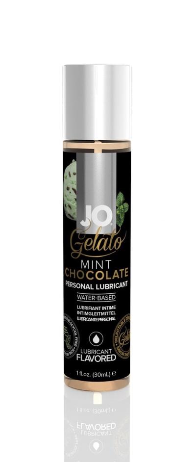 System JO - Gelato Mint Chocolate Lubricant - оральный лубрикант со вкусом мятного шоколада, 30 мл (Прозрачный) 