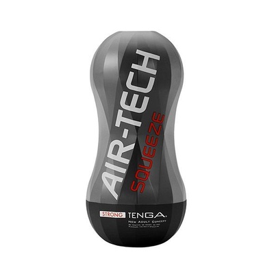 Tenga Air-Tech Squeeze Strong многоразовый мастурбатор для интенсивной стимуляции, 16х4.5 см (Черный) 