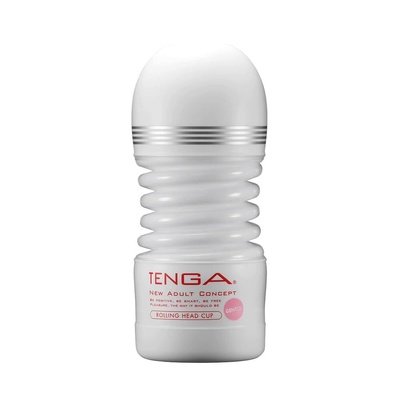 Tenga - Soft Rolling Head Cup - мастурбатор для нежной стимуляции, 16,5х6,5 см (Белый) 