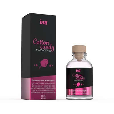 Intt Cotton Candy Gel - массажный гель сладкая вата, 30 мл (Розовый) 