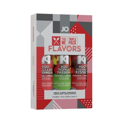 System JO Tri-Me Triple Pack Flavors подарочный набор оральных смазок, 3 х 30 мл (Прозрачный) 
