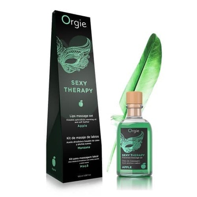 Orgie Lips Massage Kit Apple - массажное масло яблоко, 100 мл (Прозрачный) 