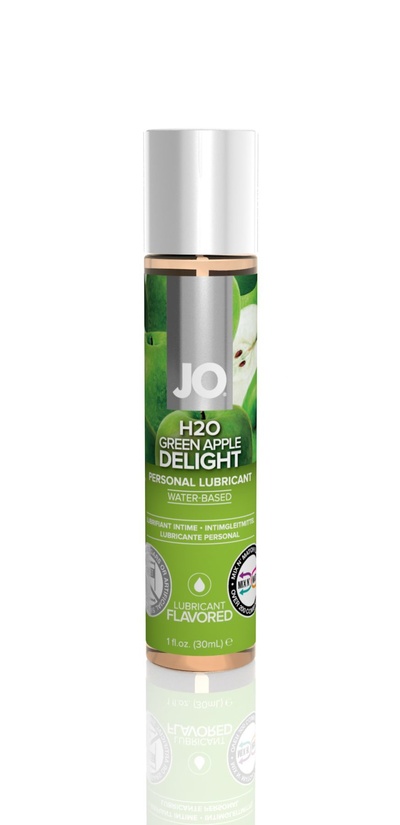 System JO H2O Green Apple Delight - оральная смазка со вкусом зеленого яблока, 30 мл 
