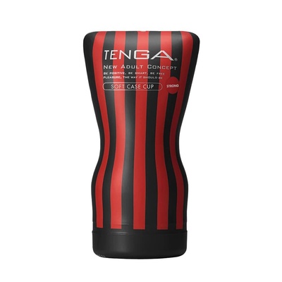 Tenga - Squeeze Tube Cup мягкая подушечка Strong - мастурбатор, 15,5х8,3 см (Белый) 
