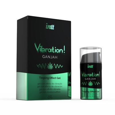Intt Vibration - жидкий вибратор с ароматом, 15 мл (Зеленый) 