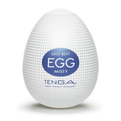 Tenga Egg Misty - Мастурбатор-яйцо, 5х4.5 см (белый) (Синий) 