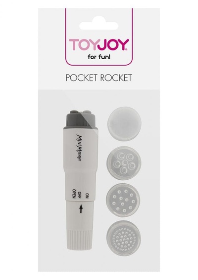 Мини стимулятор Pocket Rocket (белый) Toy Joy 