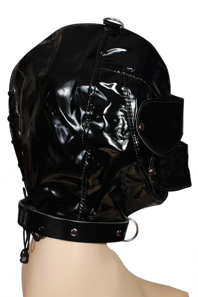 Шлем со съемным кляпом Пикантные Штучки (Черный) 