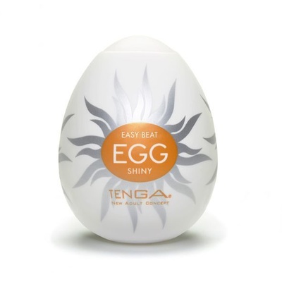 Tenga Egg Shiny - Мастурбатор-яйцо, 9х5 см (белый) (Оранжевый) 