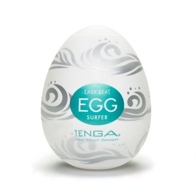 Tenga Egg Surfer - Мастурбатор-яйцо, 7х5.3 см (белый) (Бирюзовый) 
