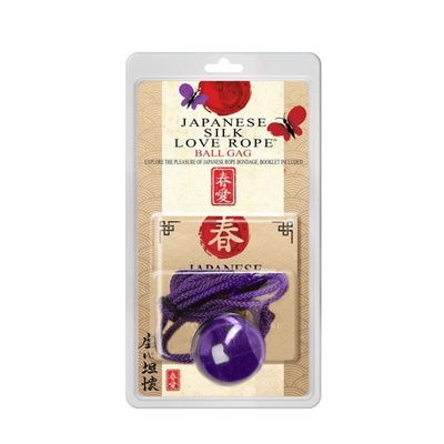 Кляп Japanese Silk Love Rope Ball Gag, Purple Topco Sales (Фиолетовый) 