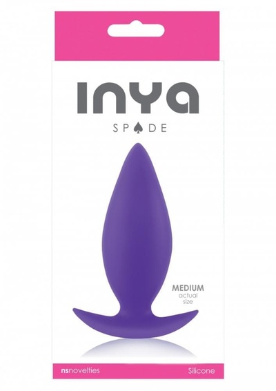 NS Novelties Inya Spades Medium - средняя анальна пробка, 10х3,8 см (розовый) 