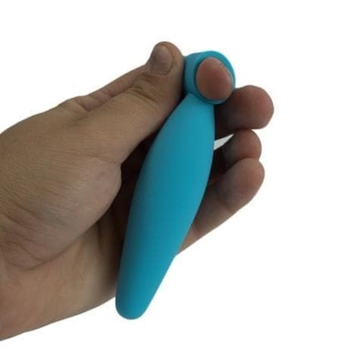 Анальный стимулятор Climax Anal Finger Plug, 8,8х2,5 см (голубой) Topco Sales 