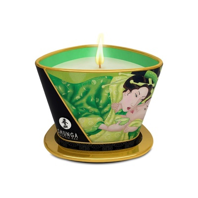 Массажная свеча Shunga Candle, 170 мл (Зеленый чай) 