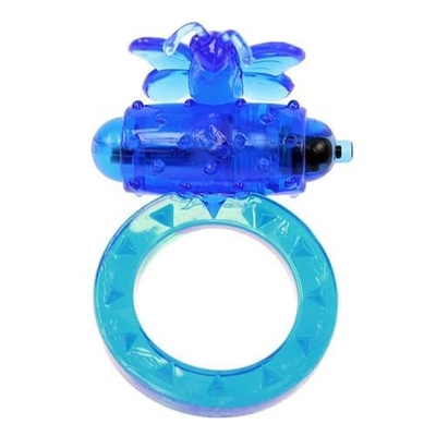 Вибро-насадка Flutter-ring (синий) Toy Joy 