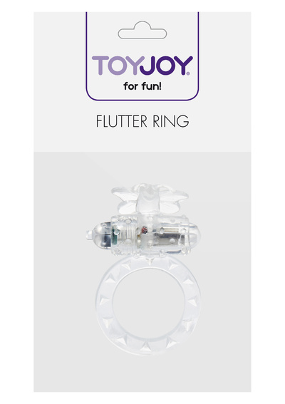 Вибро-насадка Flutter-ring (прозрачный) Toy Joy 
