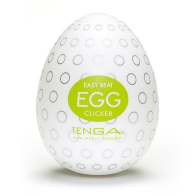 Tenga Egg Clicker E21516 - Мастурбатор-яйцо, 5х4.5 см (зеленый) 