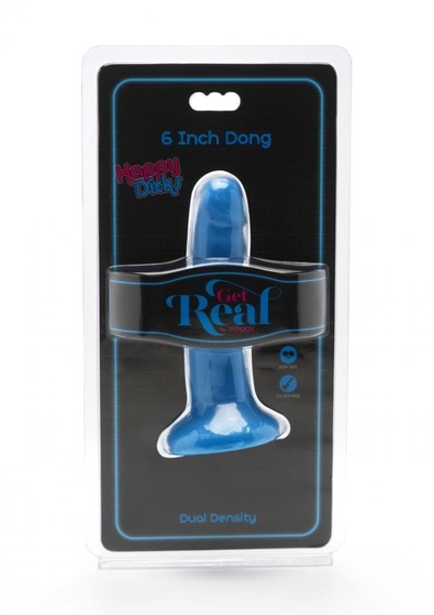 Toy Joy Get Real Happy Dicks Dong 6 Inch - фаллоимитатор с присоской, 12,7х3 см (голубой) 