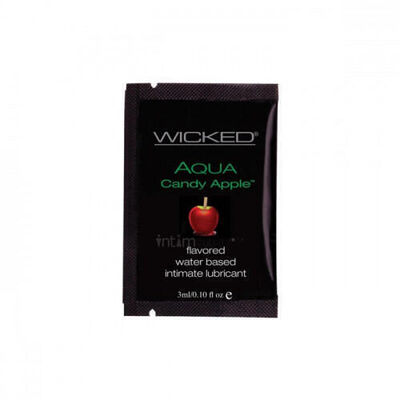 Лубрикант Wicked Aqua Сахарное яблоко на водной основе, 3 мл (Бесцветный) 