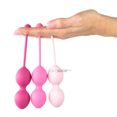 Набор вагинальных шариков FeelzToys FemmeFit Advanced Pelvic Muscle, 3 шт (Розовый) 