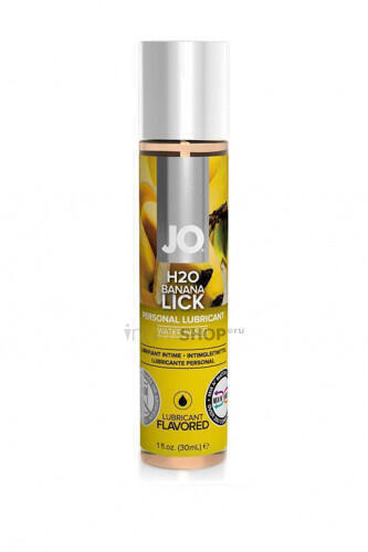 Лубрикант System JO H2O Flavored Банановый, на водной основе, 30 мл 