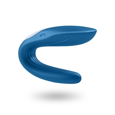 Satisfyer - Partner Whale Blue - Вибромассажер для пар, 9х3,5 см. (Голубой) 