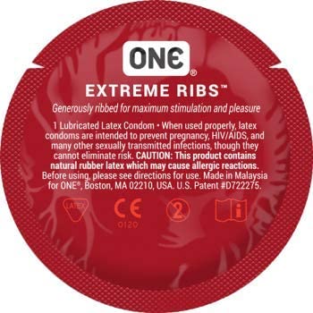 One Extreme Ribs - презерватив ребристый (Бежевый) 