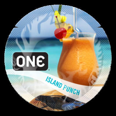 ONE Flavor Waves Island Punch - презерватив (Мульти) 