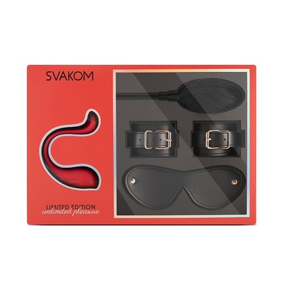 Svakom Limited Gift Box - премиальный подарочный набор с интерактивной игрушкой для нее (Черный) 