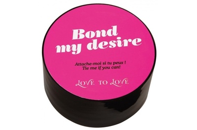 Love To Love Bond My Desire - скотч для бондажа, 15 м. (Черный) 