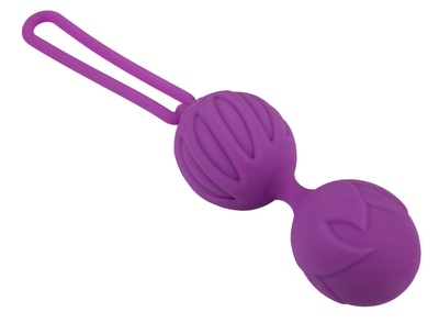 Adrien Lastic Geisha Lastic Balls Mini S - маленькие вагинальные шарики (фиолетовый), 3.4 см 