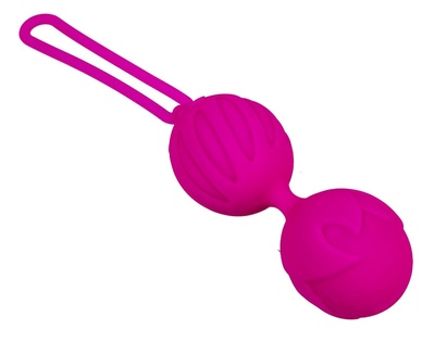 Adrien Lastic Geisha Lastic Balls Mini S - маленькие вагинальные шарики (малиновый), 3.4 см 