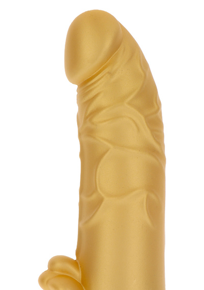 Toy Joy - Gold Dicker Stim Vibrator - Вибратор 13х4.4 см. (Золотой) 