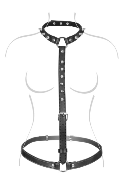 Fetish Tentation Sexy Adjustable Harness - портупея на тело (Черный) 