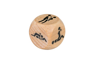 Adrien Lastic Dice Sexy - деревянный кубик с позами (1 шт) (Телесный) 