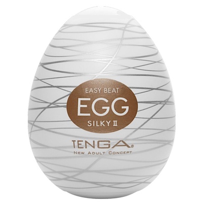 Tenga Egg Silky II New Standart мастурбатор яйцо, 6х5 см (коричневый) 