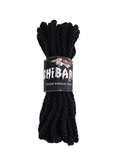 Feral Feelings Shibari Rope - Хлопковая веревка для Шибари, 8 м (черная) Feral Feelings (Украина) (Черный) 