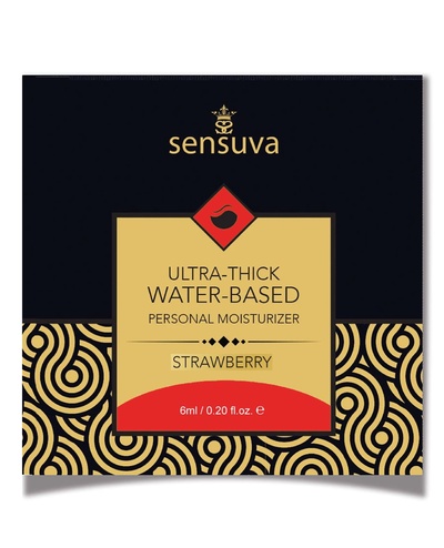 Sensuva - Ultra – Thick Water-Based Strawberry - Пробник лубриканта с ароматом клубники, 6 мл. Sensuva (США) (Прозрачный) 
