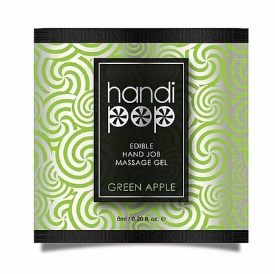 Sensuva Handipop Green Apple пробник съедобного массажного геля со вкусом зеленого яблока, 6 мл Sensuva (США) (Прозрачный) 