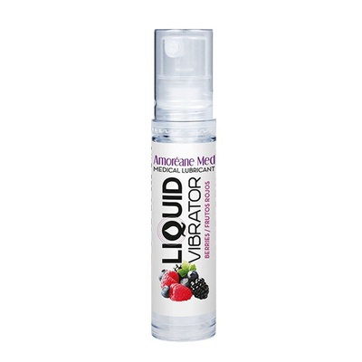 Amoreane Med Liquid Vibrator Berries - лубрикант с эффектом вибрации, 10 мл. (Прозрачный) 