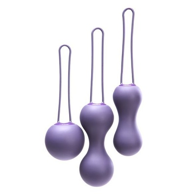 Je Joue Ami - Набор вагинальных шариков, 3,8-3,3-2,7 см, 54-71-100 г (фиолетовые) Je Joue (Великобритания) (Фиолетовый) 